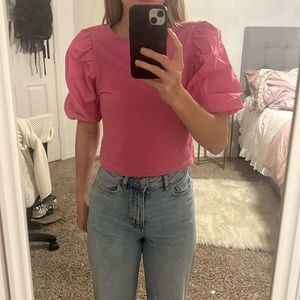 Target puffer sleeve top